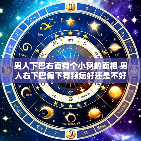 男人下巴右面有个小窝的面相 男人右下巴偏下有颗痣好还是不好