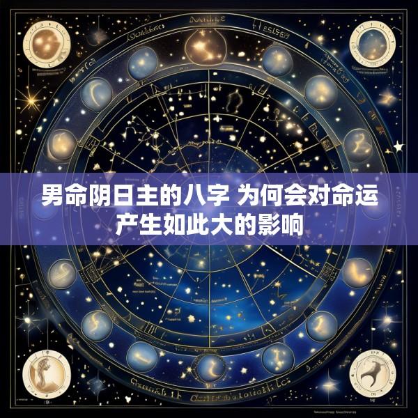 男命阴日主的八字 为何会对命运产生如此大的影响
