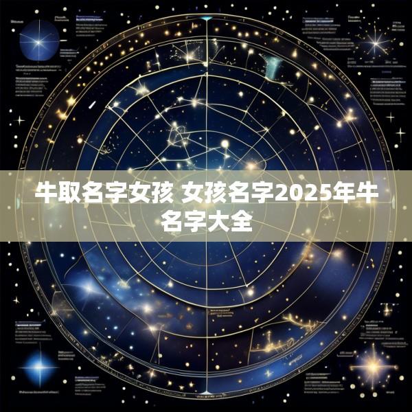 牛取名字女孩 女孩名字2025年牛名字大全