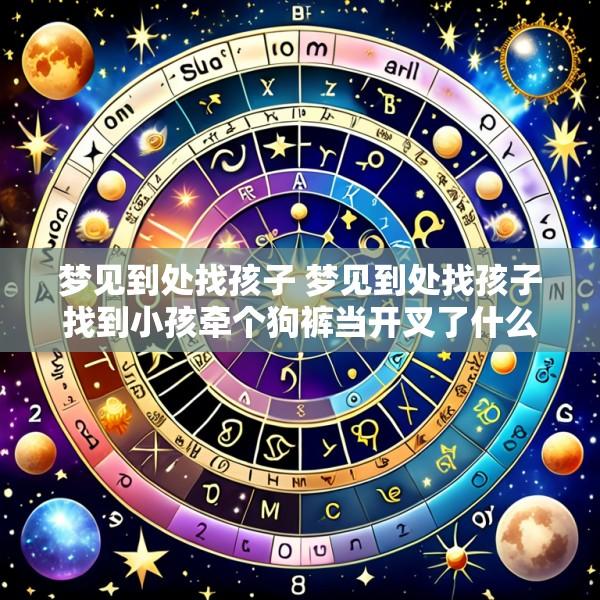 梦见到处找孩子 梦见到处找孩子找到小孩牵个狗裤当开叉了什么解释