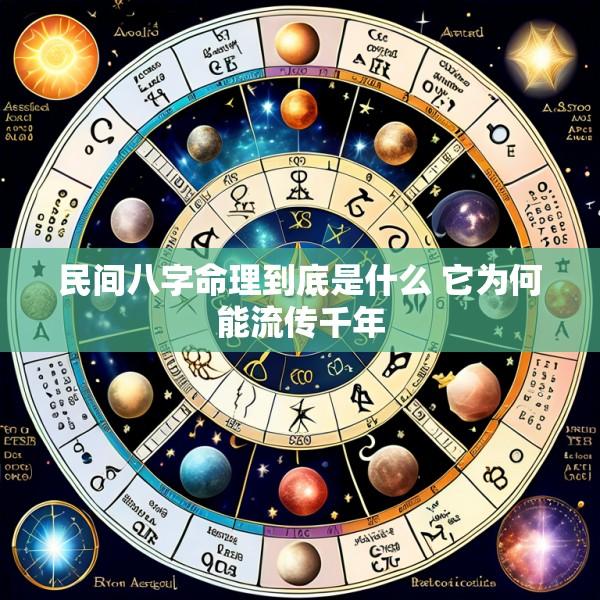 民间八字命理到底是什么 它为何能流传千年