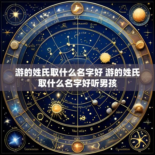 游的姓氏取什么名字好 游的姓氏取什么名字好听男孩