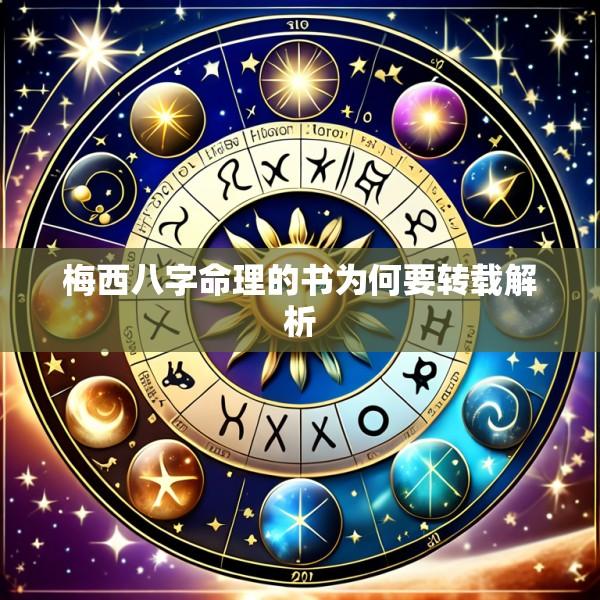 梅西八字命理的书为何要转载解析