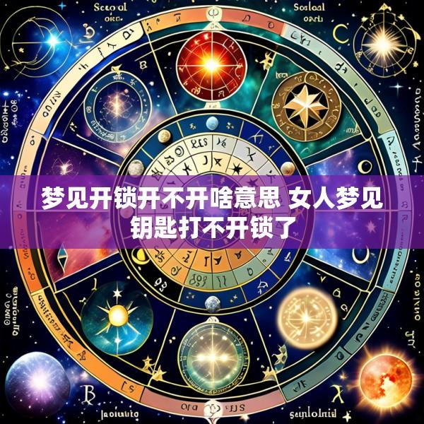 梦见开锁开不开啥意思 女人梦见钥匙打不开锁了