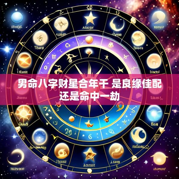 男命八字财星合年干 是良缘佳配还是命中一劫