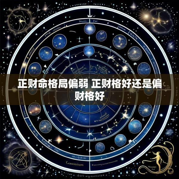 正财命格局偏弱 正财格好还是偏财格好