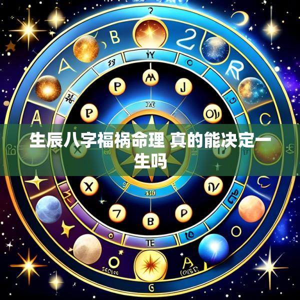 生辰八字福祸命理 真的能决定一生吗