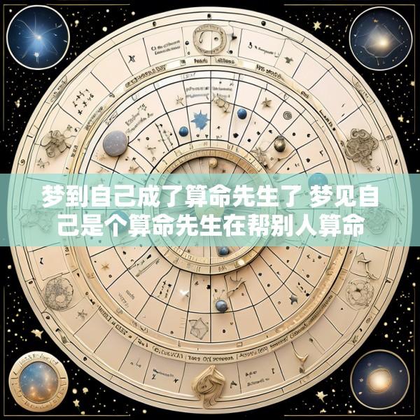 梦到自己成了算命先生了 梦见自己是个算命先生在帮别人算命