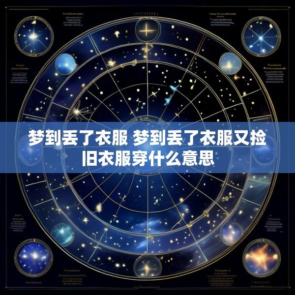 梦到丢了衣服 梦到丢了衣服又捡旧衣服穿什么意思