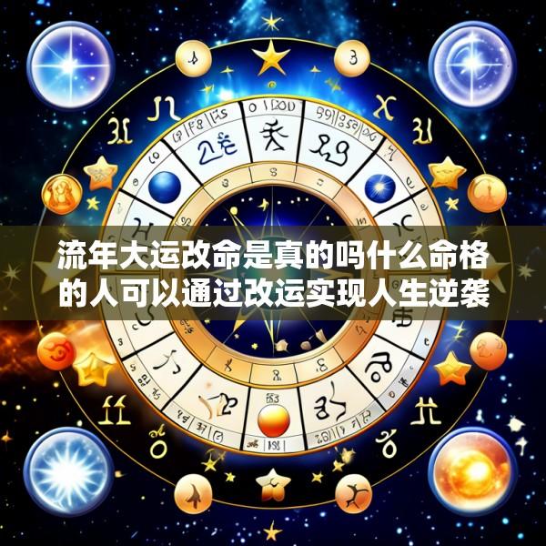 流年大运改命是真的吗什么命格的人可以通过改运实现人生逆袭