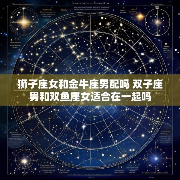 狮子座女和金牛座男配吗 双子座男和双鱼座女适合在一起吗