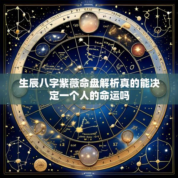 生辰八字紫薇命盘解析真的能决定一个人的命运吗