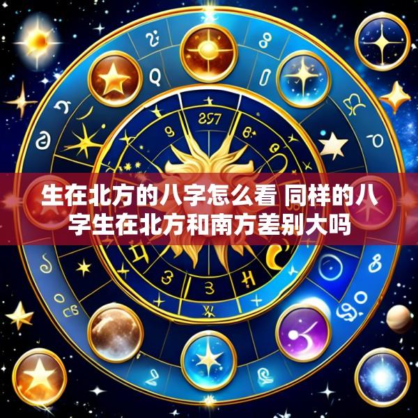 生在北方的八字怎么看 同样的八字生在北方和南方差别大吗