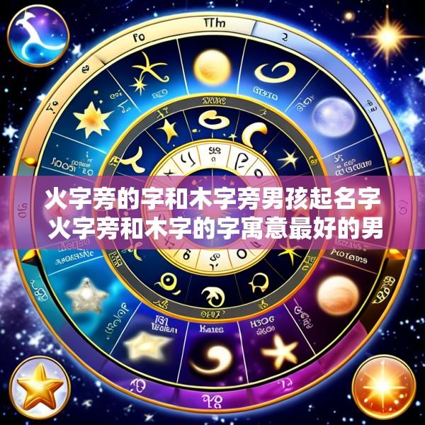 火字旁的字和木字旁男孩起名字 火字旁和木字的字寓意最好的男孩名字