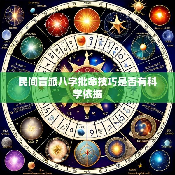 民间盲派八字批命技巧是否有科学依据