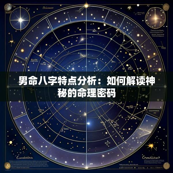 男命八字特点分析：如何解读神秘的命理密码