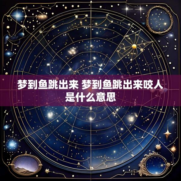 梦到鱼跳出来 梦到鱼跳出来咬人是什么意思