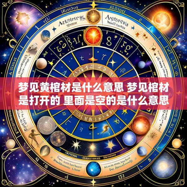 梦见黄棺材是什么意思 梦见棺材是打开的 里面是空的是什么意思