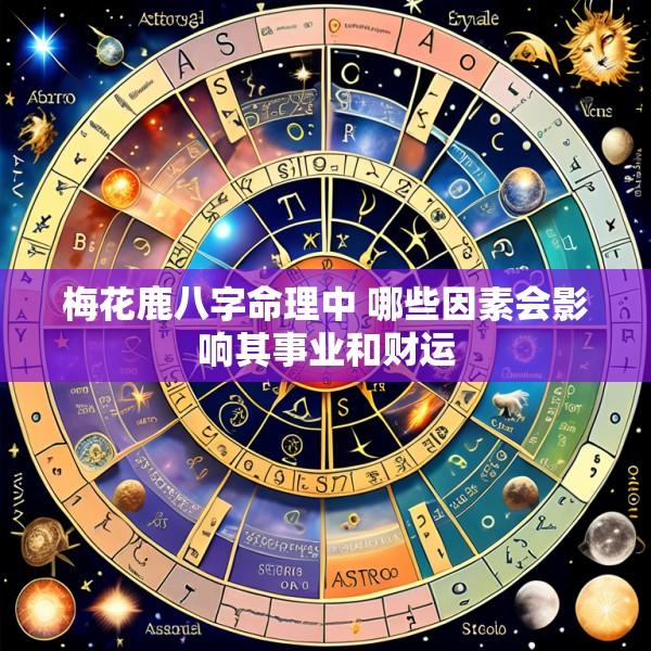 梅花鹿八字命理中 哪些因素会影响其事业和财运