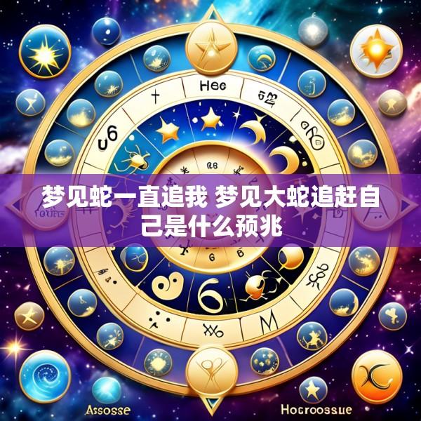 梦见蛇一直追我 梦见大蛇追赶自己是什么预兆