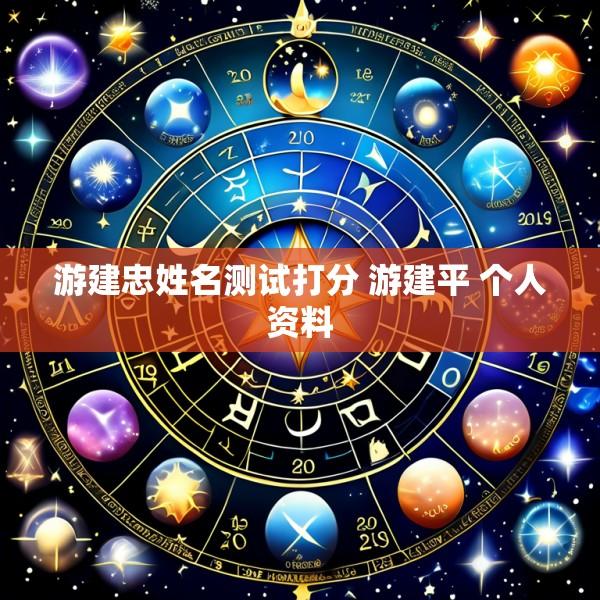 游建忠姓名测试打分 游建平 个人资料