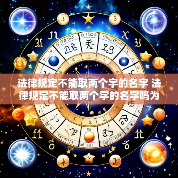 法律规定不能取两个字的名字 法律规定不能取两个字的名字吗为什么