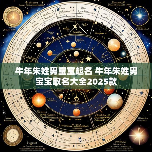 牛年朱姓男宝宝起名 牛年朱姓男宝宝取名大全2025款