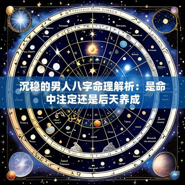 沉稳的男人八字命理解析：是命中注定还是后天养成