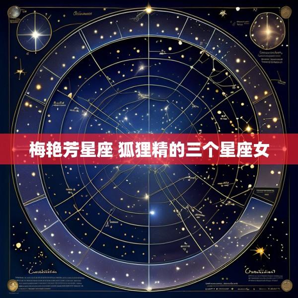 梅艳芳星座 狐狸精的三个星座女