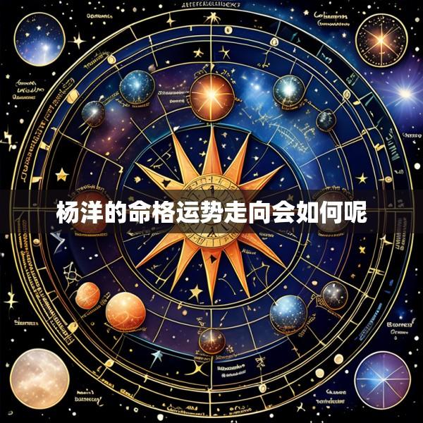 杨洋的命格运势走向会如何呢