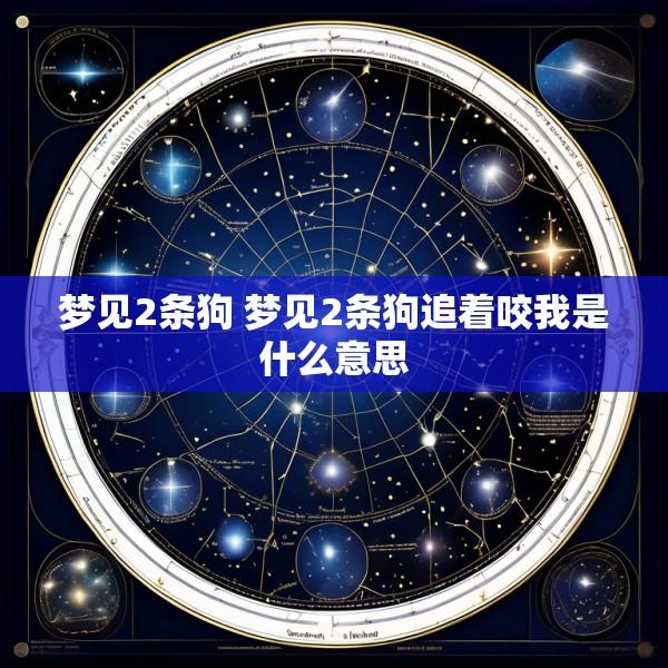 梦见2条狗 梦见2条狗追着咬我是什么意思