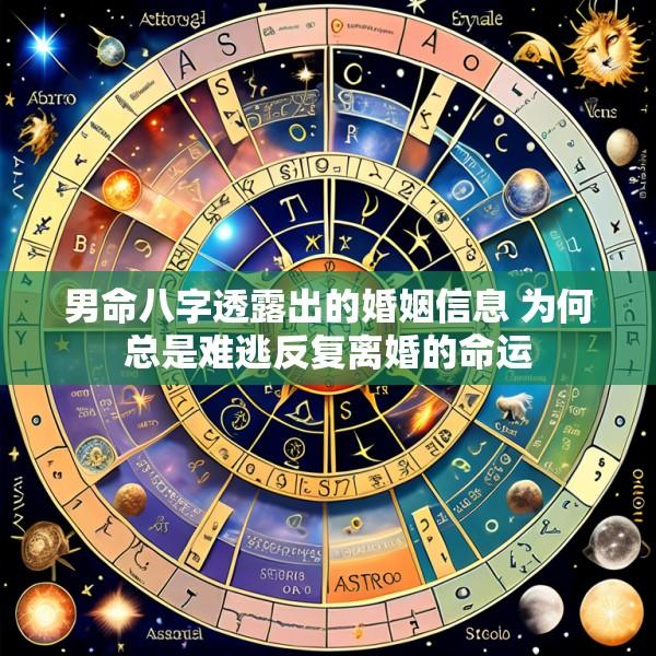 男命八字透露出的婚姻信息 为何总是难逃反复离婚的命运