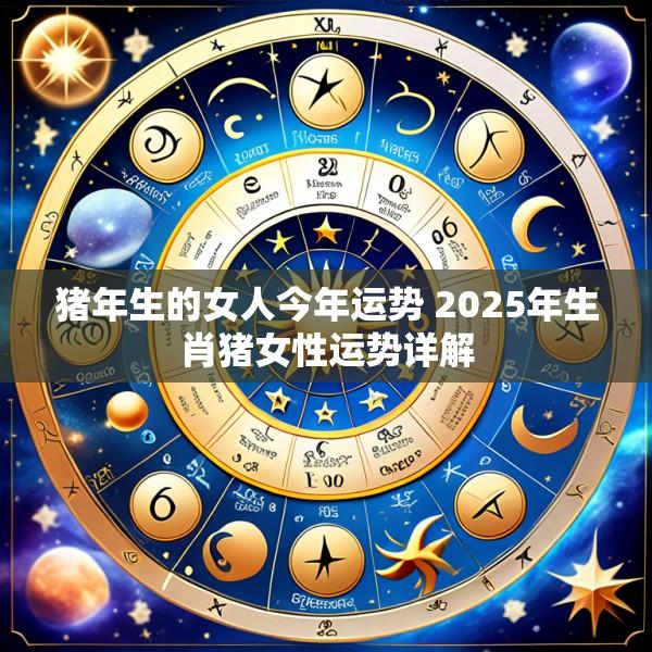 猪年生的女人今年运势 2025年生肖猪女性运势详解