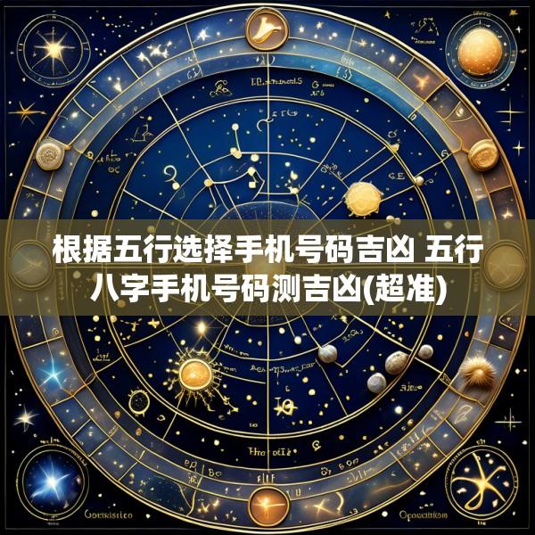 根据五行选择手机号码吉凶 五行八字手机号码测吉凶(超准)