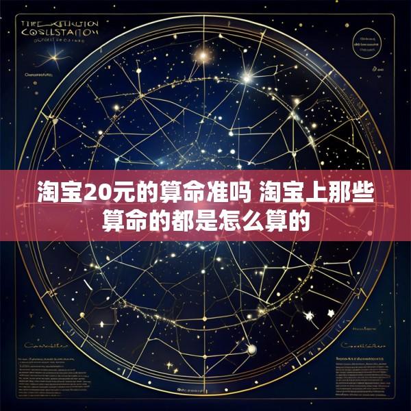 淘宝20元的算命准吗 淘宝上那些算命的都是怎么算的