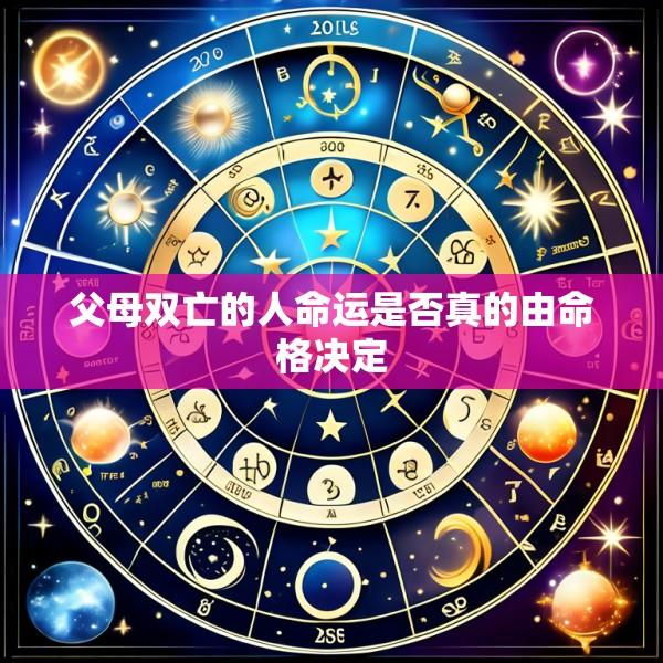 父母双亡的人命运是否真的由命格决定