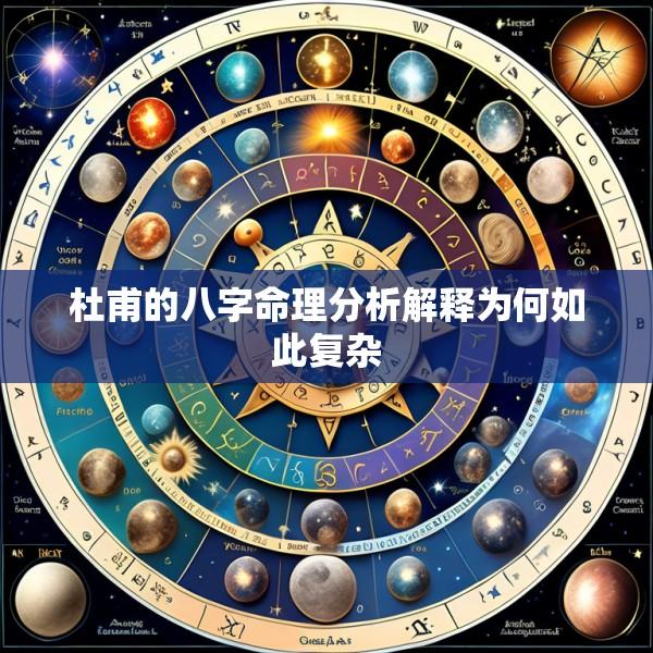 杜甫的八字命理分析解释为何如此复杂