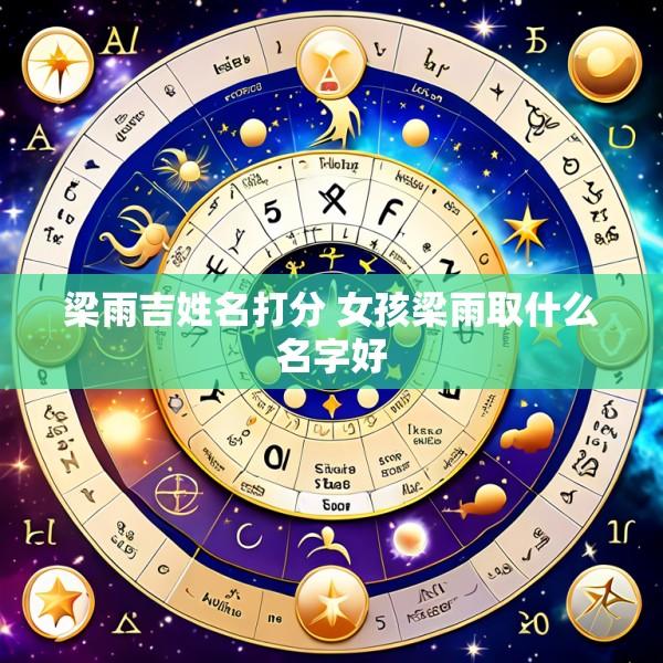 梁雨吉姓名打分 女孩梁雨取什么名字好