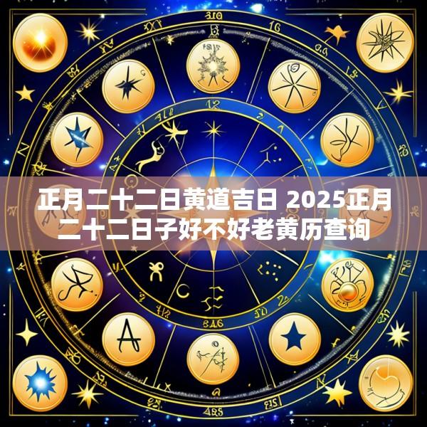 正月二十二日黄道吉日 2025正月二十二日子好不好老黄历查询