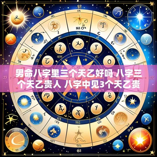 男命八字里三个天乙好吗 八字三个天乙贵人 八字中见3个天乙贵人