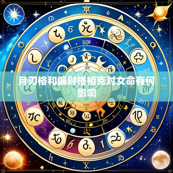 月刃格和偏财格相克对女命有何影响