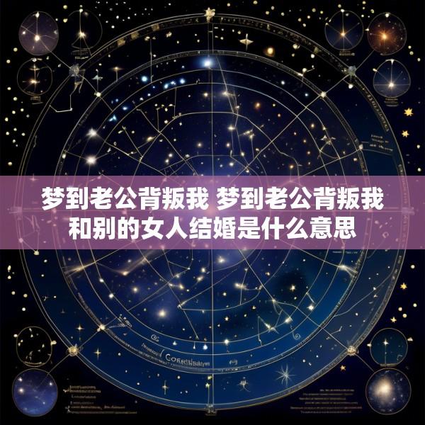 梦到老公背叛我 梦到老公背叛我和别的女人结婚是什么意思
