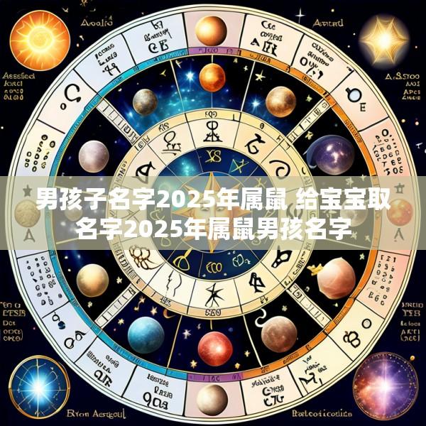 男孩子名字2025年属鼠 给宝宝取名字2025年属鼠男孩名字