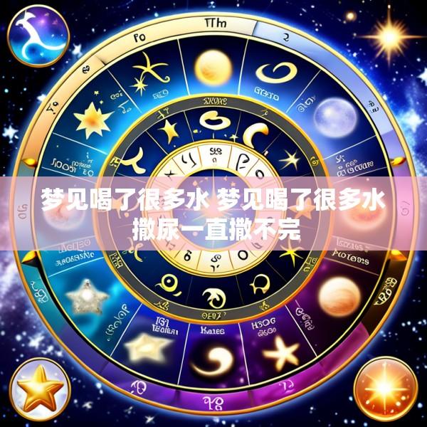 梦见喝了很多水 梦见喝了很多水 撒尿一直撒不完