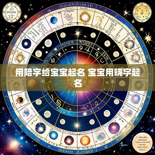 用陪字给宝宝起名 宝宝用晓字起名