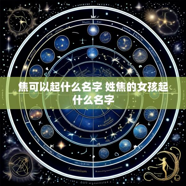 焦可以起什么名字 姓焦的女孩起什么名字