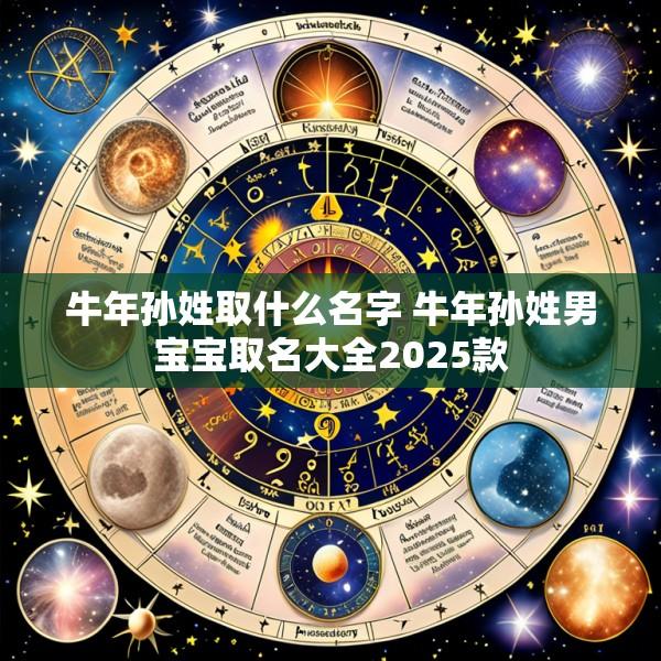 牛年孙姓取什么名字 牛年孙姓男宝宝取名大全2025款