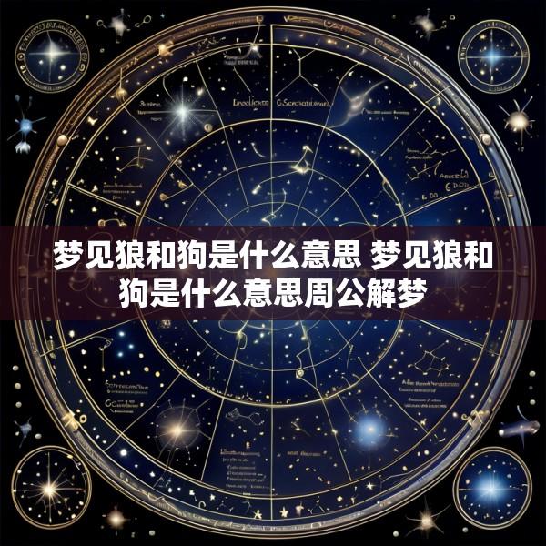 梦见狼和狗是什么意思 梦见狼和狗是什么意思周公解梦