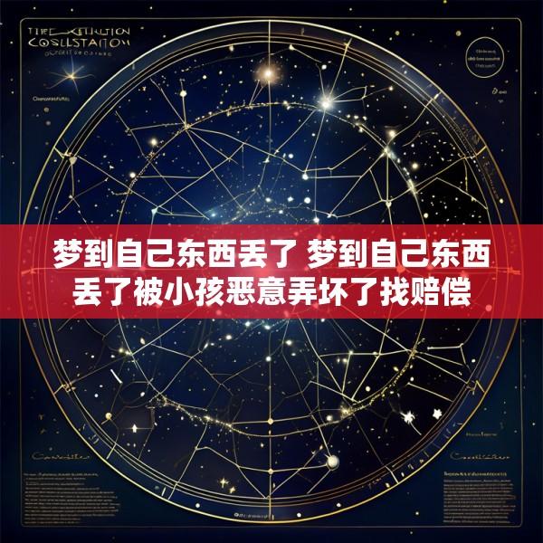 梦到自己东西丢了 梦到自己东西丢了被小孩恶意弄坏了找赔偿