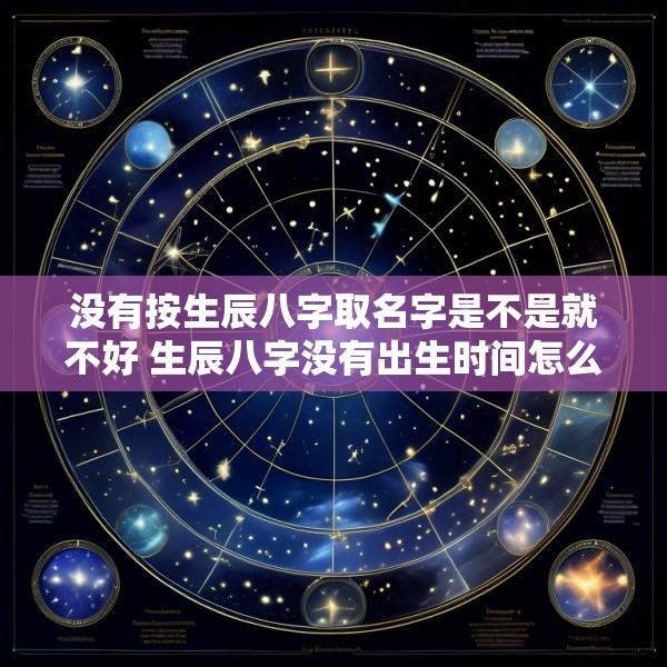 没有按生辰八字取名字是不是就不好 生辰八字没有出生时间怎么算